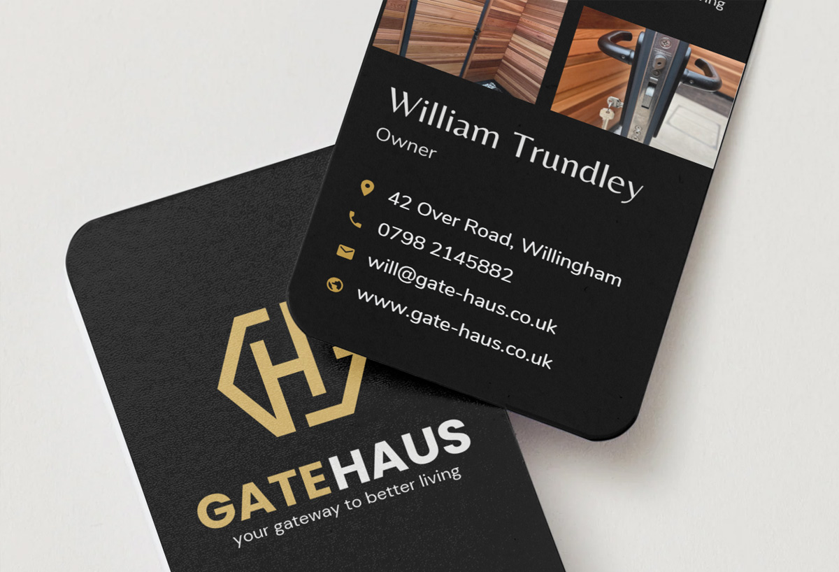 GateHaus Business Cards, front and back